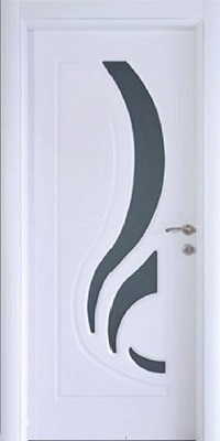 Lale Modeli Beyaz Cnc Kapı