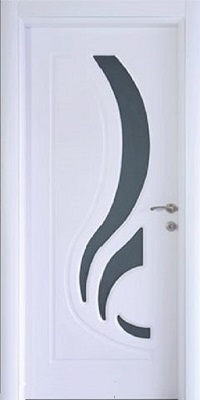 Lale Modeli Beyaz Mdf Kapı Lale Modeli Beyaz Mdf Kapı